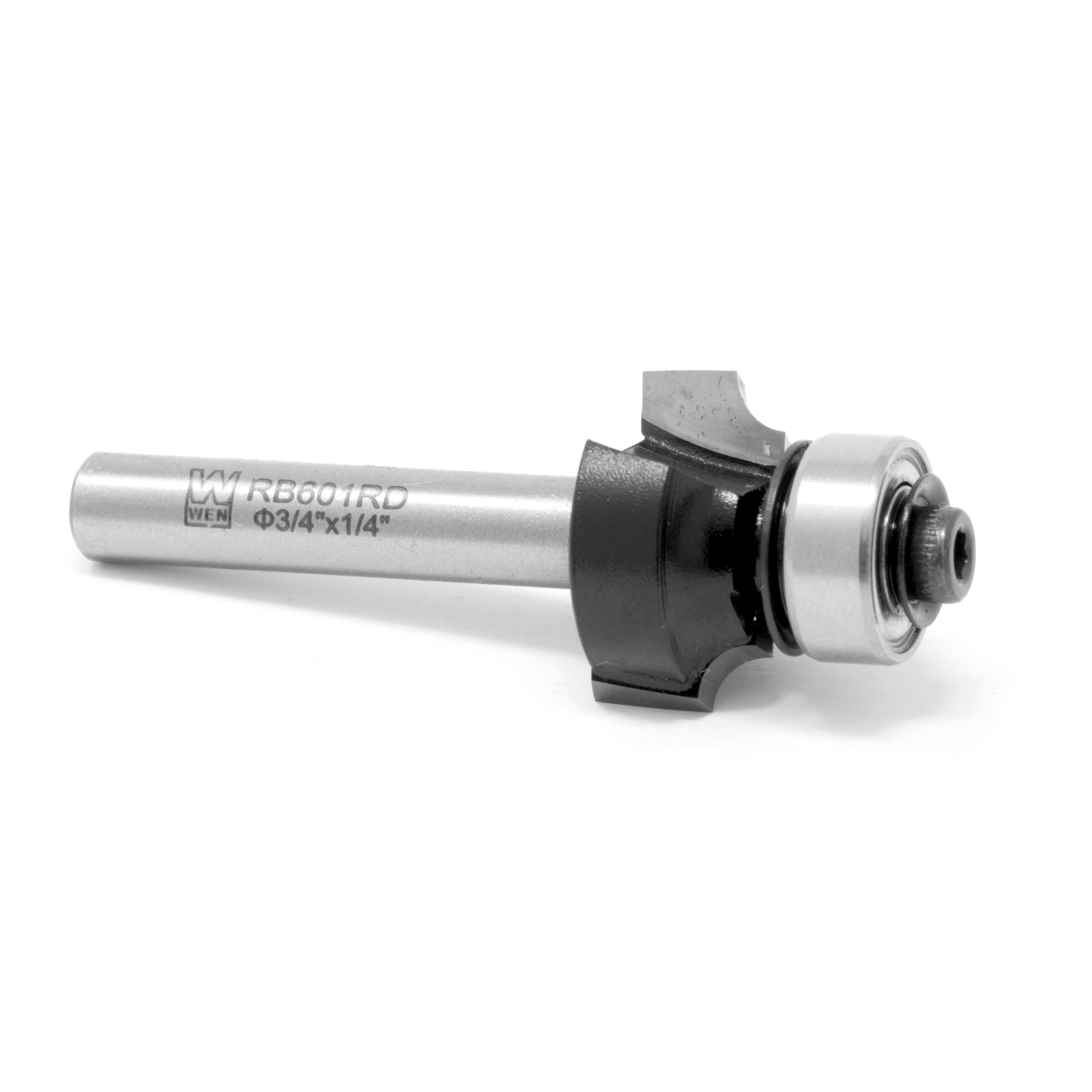 WEN Carbide-Tipped Roundover Router Bit - 3/4in. Diameter, 1/4in. Shank, Model# RB601RD